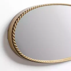 Kirklands Home Decorative Mirrors|Gold Artemis Twist Frame Wall Mirror