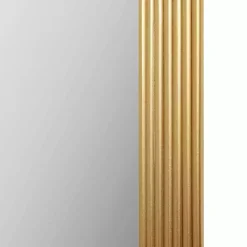 Kirklands Home Decorative Mirrors|Gold Aurelia Fluted Wall Mirror