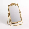 Kirklands Home Decorative Mirrors|Gold Bordeaux Scroll Tabletop Mirror