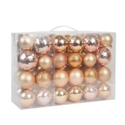 Discount Brown Shiny Matte Frosted 48-pc. Ornament Set Christmas Ornaments