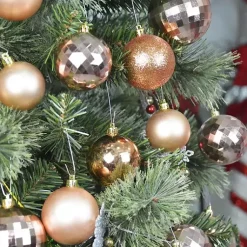 Discount Brown Shiny Matte Frosted 48-pc. Ornament Set Christmas Ornaments