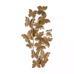 Kirklands Home Wall Plaques|Butterflies in Flight Wall Plaque Gold