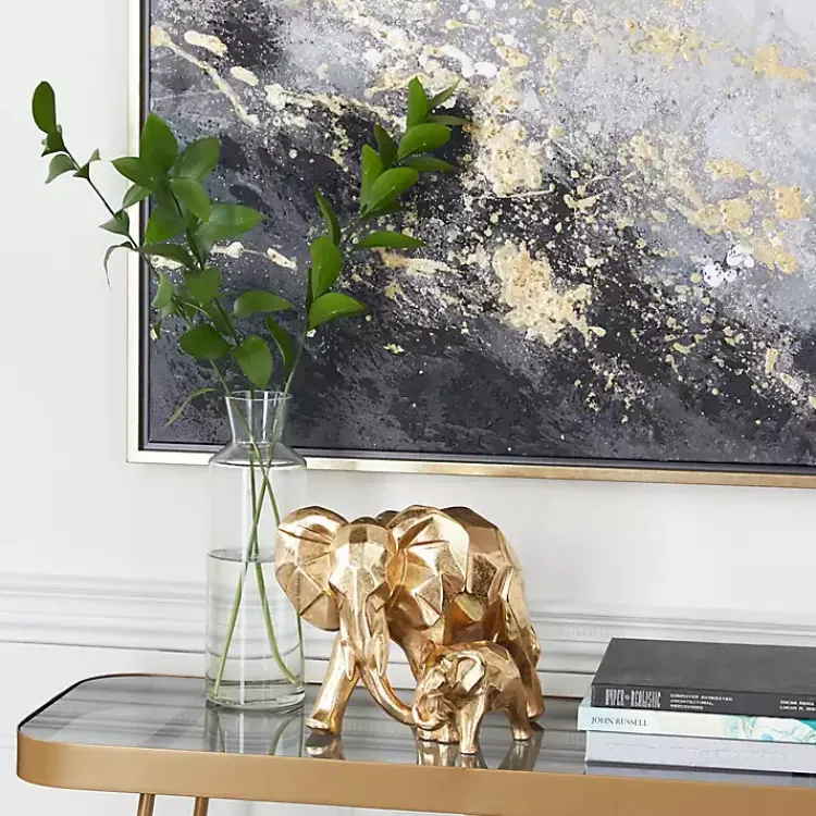 Online Carved Elephant Family Statue Statues & Figurines