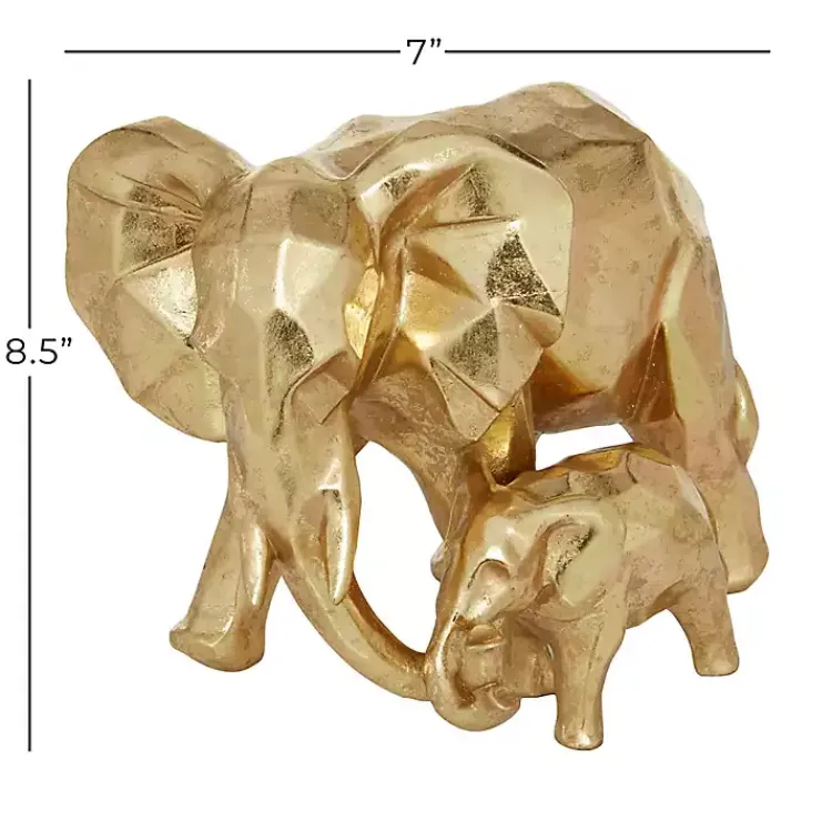 Online Carved Elephant Family Statue Statues & Figurines