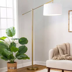 Kirklands Home Floor Lamps|Cassie Floor Lamp Gold