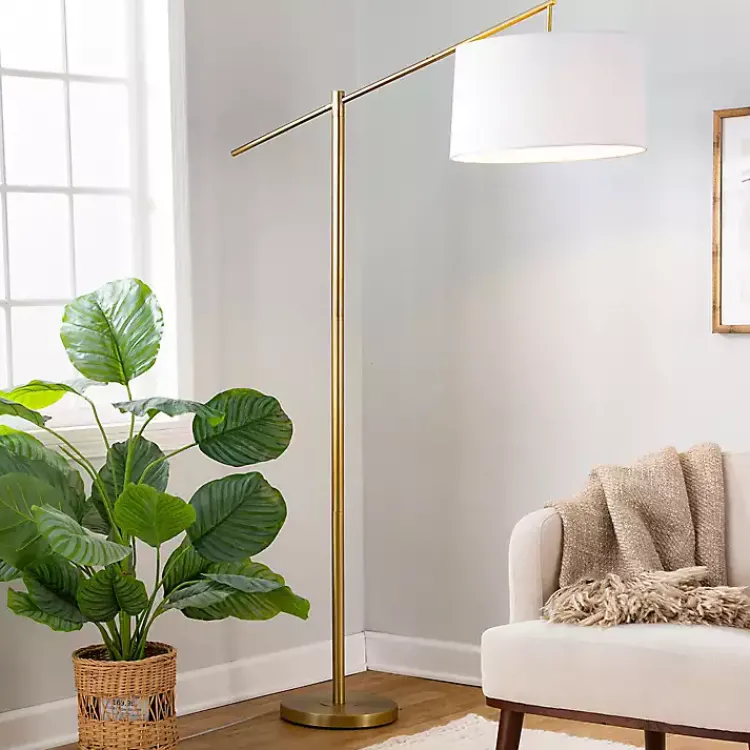 Kirklands Home Floor Lamps|Cassie Floor Lamp Gold