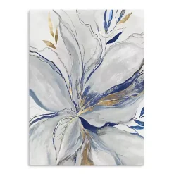 Kirklands Home Canvas Art|Gold Charcoal Bloom Canvas Art Print, 24x32 in.