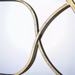 Kirklands Home Decorative Mirrors|Gold Circular Inset Round Wall Mirror