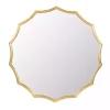 Kirklands Home Decorative Mirrors|Gold Curved Sunburst Wall Mirror
