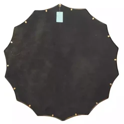 Kirklands Home Decorative Mirrors|Gold Curved Sunburst Wall Mirror