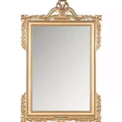 Kirklands Home Decorative Mirrors|Gold Decorative Scrolls Ornate Wall Mirror