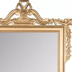 Kirklands Home Decorative Mirrors|Gold Decorative Scrolls Ornate Wall Mirror