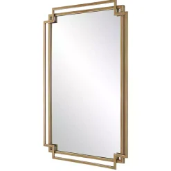 Kirklands Home Decorative Mirrors|Gold Double Frame Wall Mirror