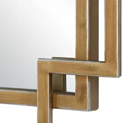 Kirklands Home Decorative Mirrors|Gold Double Frame Wall Mirror