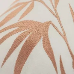 Hot Gold Embroidered Botanical Throw Pillow Pillows