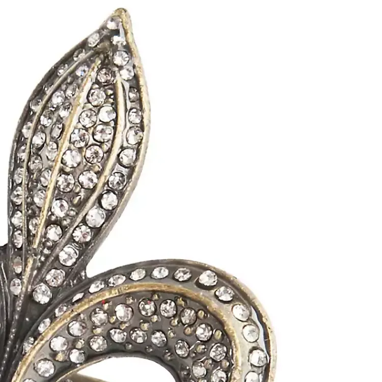 Kirklands Home Table Linens|Gold Fleur-De-Lis Napkin Rings, Set of 4