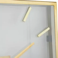 Kirklands Home Clocks|Gold Frame & Clear Face Wall Clock