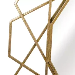 Kirklands Home Decorative Mirrors|Gold Geometric Frame Wall Mirror