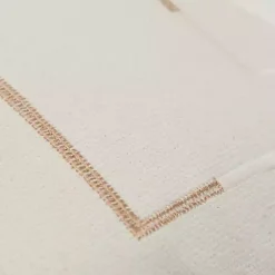 Gold Geometric Woven Lines Throw Pillow Pillows