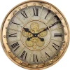 Kirklands Home Clocks|Gold Gilded Frame Round Wall Clock