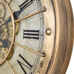 Kirklands Home Clocks|Gold Gilded Frame Round Wall Clock