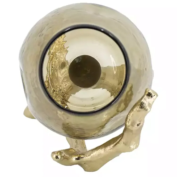 Sale Glass and Metal Driftwood Candle Holder Candle Holders