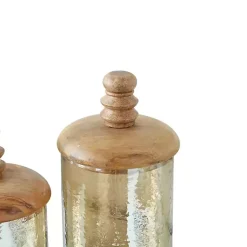 Best Glass Jars, Set of 2 Decorative Bowls & Jars
