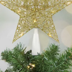 Hot Glitter LED Star Tree Topper Christmas Tree Decorations