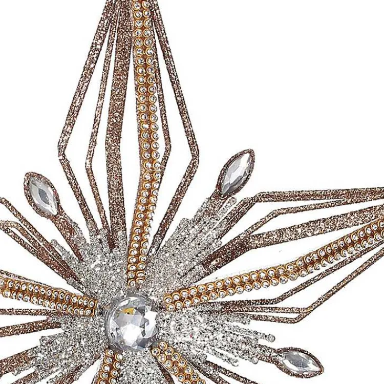 Hot Glittery Bejewelled Star Tree Topper Christmas Tree Decorations