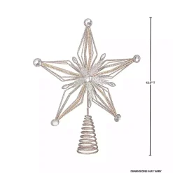 Hot Glittery Bejewelled Star Tree Topper Christmas Tree Decorations