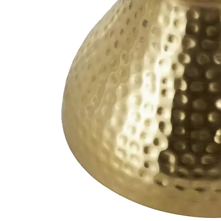 Kirklands Home Accent & End Tables|Hammered Hourglass Accent Table Gold