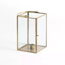 Hot Iron & Glass Taper Candle Lantern, 8 in. Lanterns