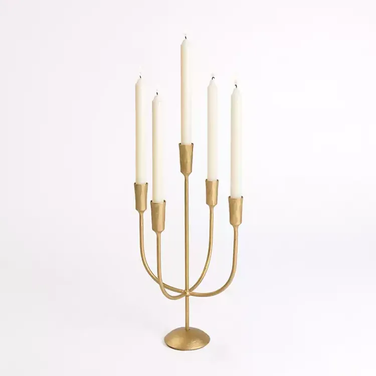 Iron 5-Arm Candelabra Candle Holders