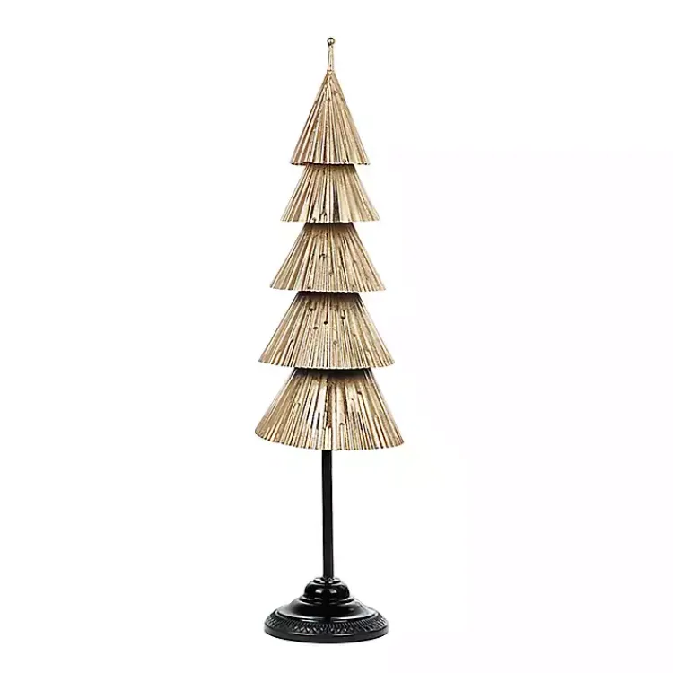 New Iron Christmas Tree on Black Base, 35 in. Christmas Decorations