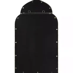 Kirklands Home Decorative Mirrors|Gold Leaf Arched Frame Wall Mirror