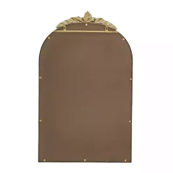 Kirklands Home Decorative Mirrors|Gold Leaves Arched Wall Mirror, 24x36 in.
