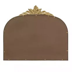 Kirklands Home Decorative Mirrors|Gold Leaves Arched Wall Mirror, 40x35 in.