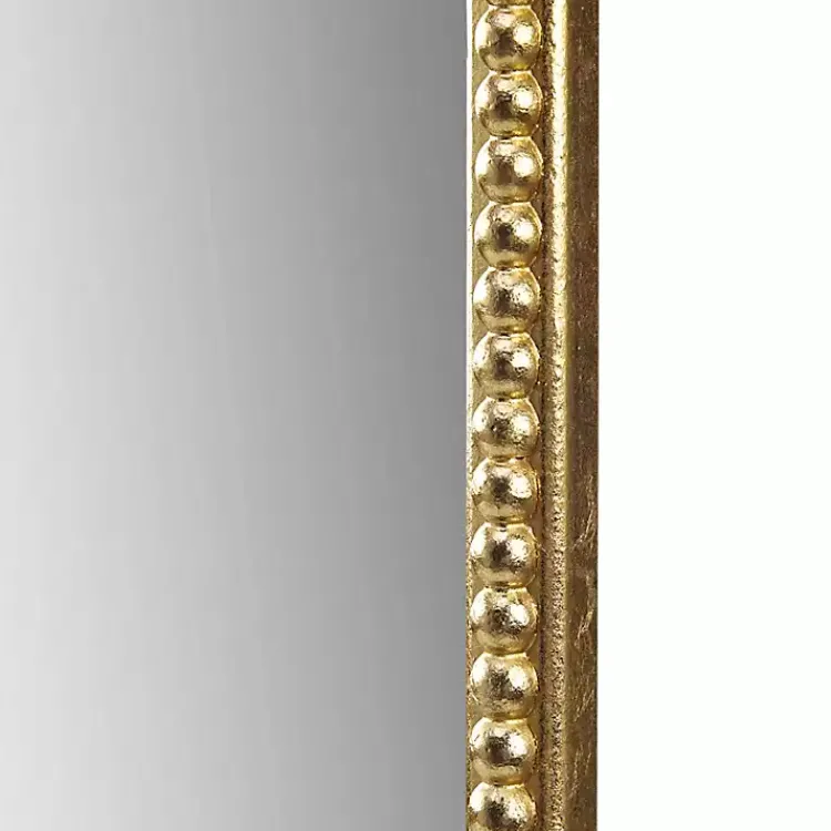 Kirklands Home Decorative Mirrors|Gold Lilbeth Baroque Beaded Wall Mirror