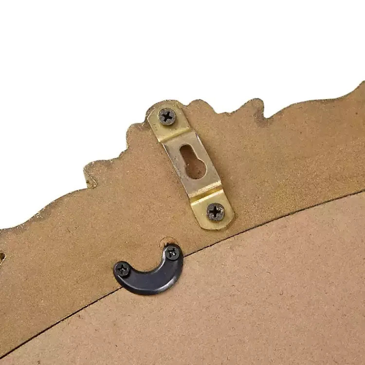 Kirklands Home Decorative Mirrors|Gold Lilbeth Baroque Beaded Wall Mirror