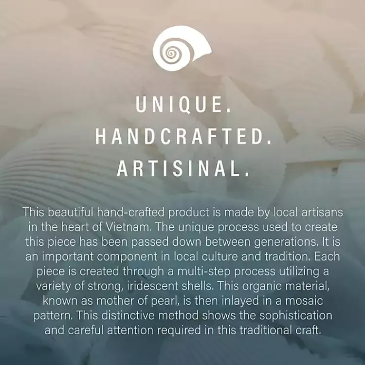 Kirklands Home Accent & End Tables|Gold Metal and Capiz Shell Top Accent Table