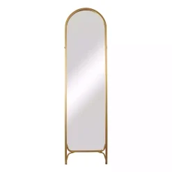 Kirklands Home Full Length & Floor Mirrors|Gold Metal Arch Leaner Mirror