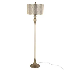 Kirklands Home Floor Lamps|Metal Ashland Floor Lamp Gold