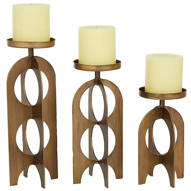 Best Metal Cutout Candle Holders, Set of 3 Candle Holders