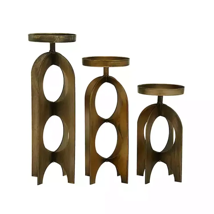 Best Metal Cutout Candle Holders, Set of 3 Candle Holders