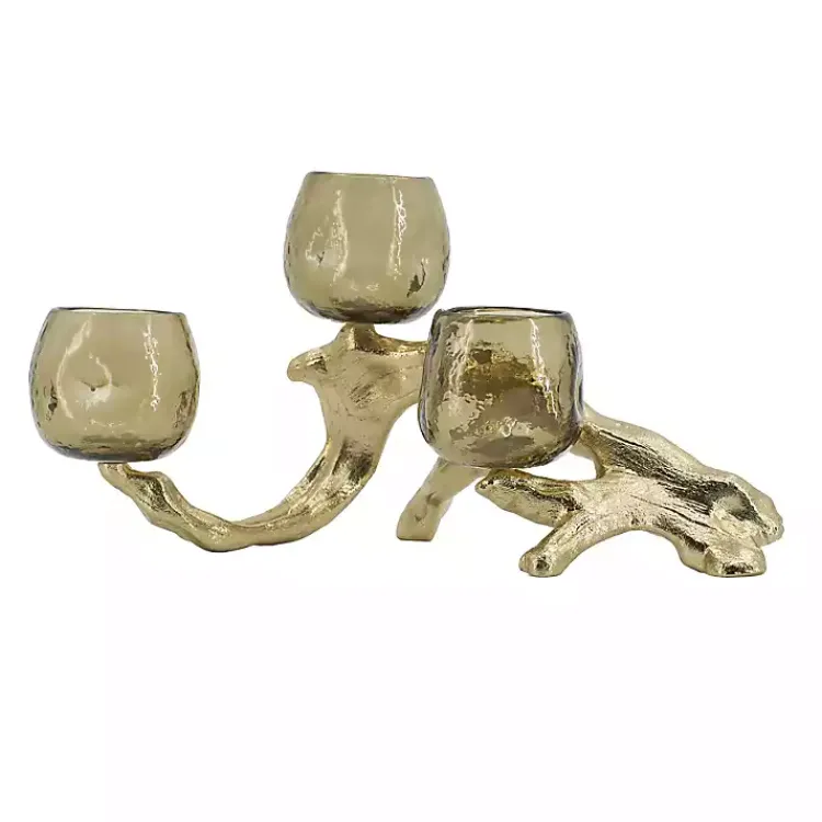 Hot Metal Driftwood Votive Candle Holder Candle Holders