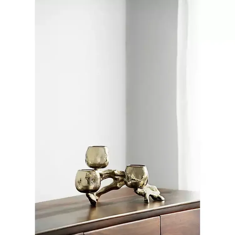 Hot Metal Driftwood Votive Candle Holder Candle Holders
