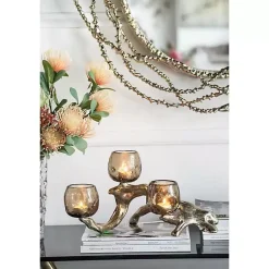 Hot Metal Driftwood Votive Candle Holder Candle Holders