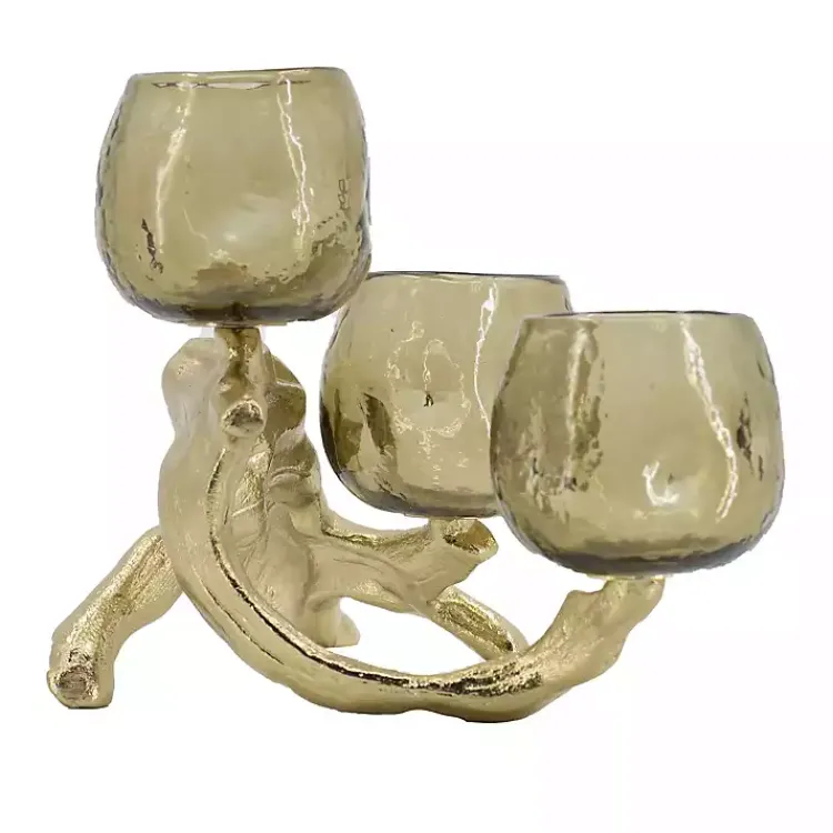 Hot Metal Driftwood Votive Candle Holder Candle Holders