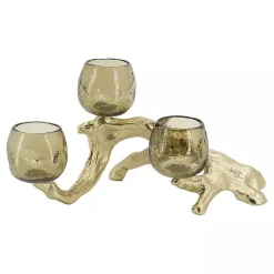 Hot Metal Driftwood Votive Candle Holder Candle Holders