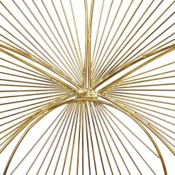 Kirklands Home Wall Plaques|Metal Frame Floral Wall Plaques, Set of 3 Gold